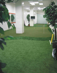 KMR school of golf artificial putting green indoors